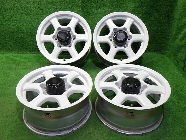 中古 社外 ホイール アルミ 15インチ 6.5J 6穴 4本 139.7 ホイール