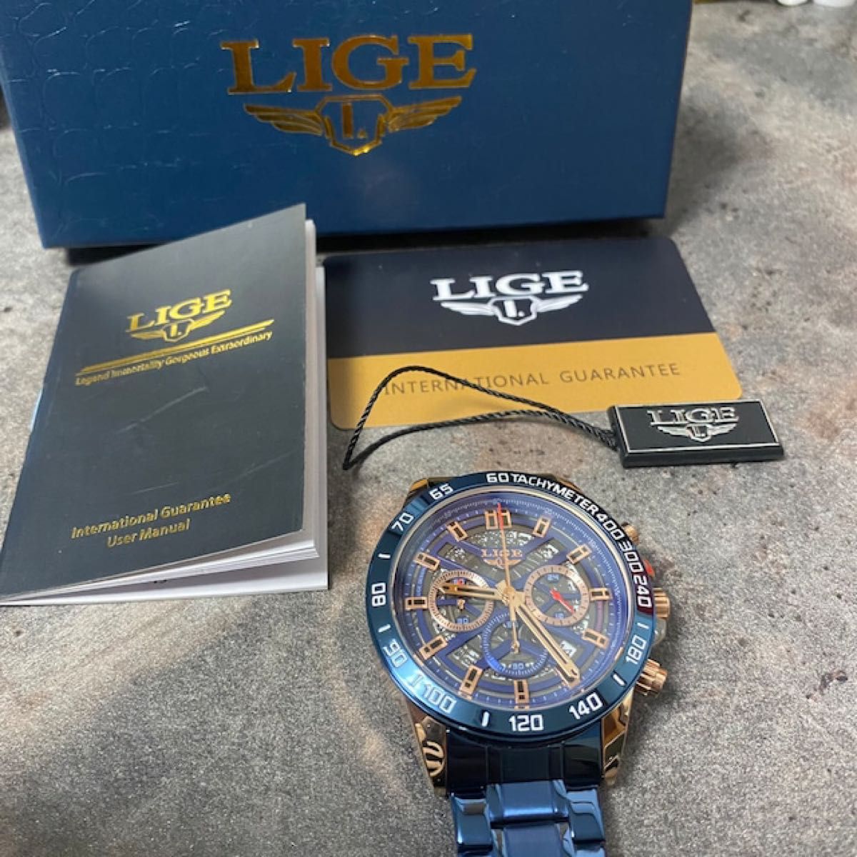 箱付き 新品 未使用 LIGE 高級 高品質 海外限定 メンズ腕時計