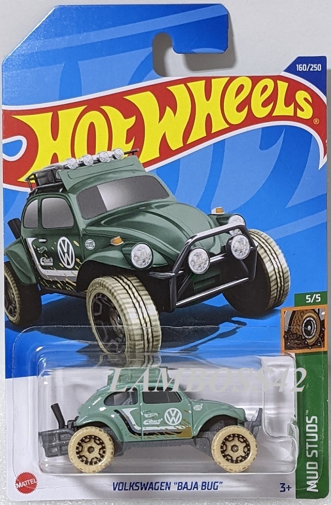 2022 #160-2 ホットウィール Volkswagen Baja Bug フォルクスワーゲン バハ バグ Hot Wheels Mud Studs 5/5 VW_画像1