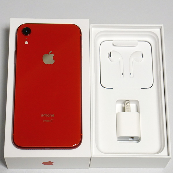 美品!Apple iPhone XR 128GB バッテリー容量98% (PRODUCT)RED 付属品