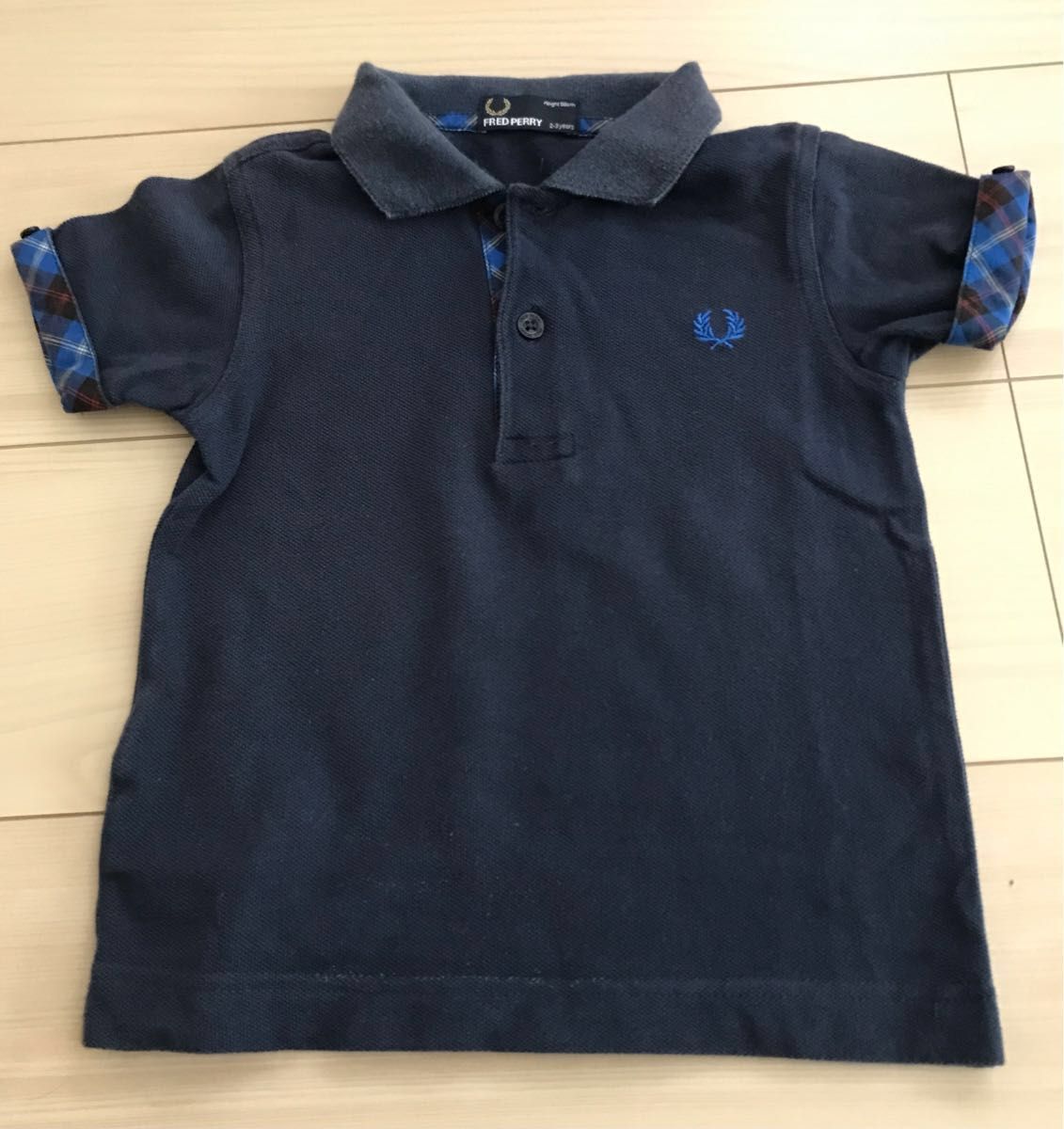 フレッドペリー　FRED PERRY ネイビー　コットン　ポロシャツ　2-3歳（Height98cm） 