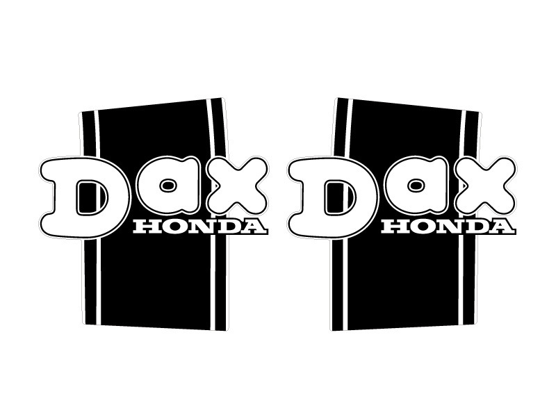 ダックスDAX HONDAディカール3Mラミネート仕様ホワイト 【ミニモト】【minimoto】【ホンダ 4mini】【ツーリング】【カスタム】_画像1