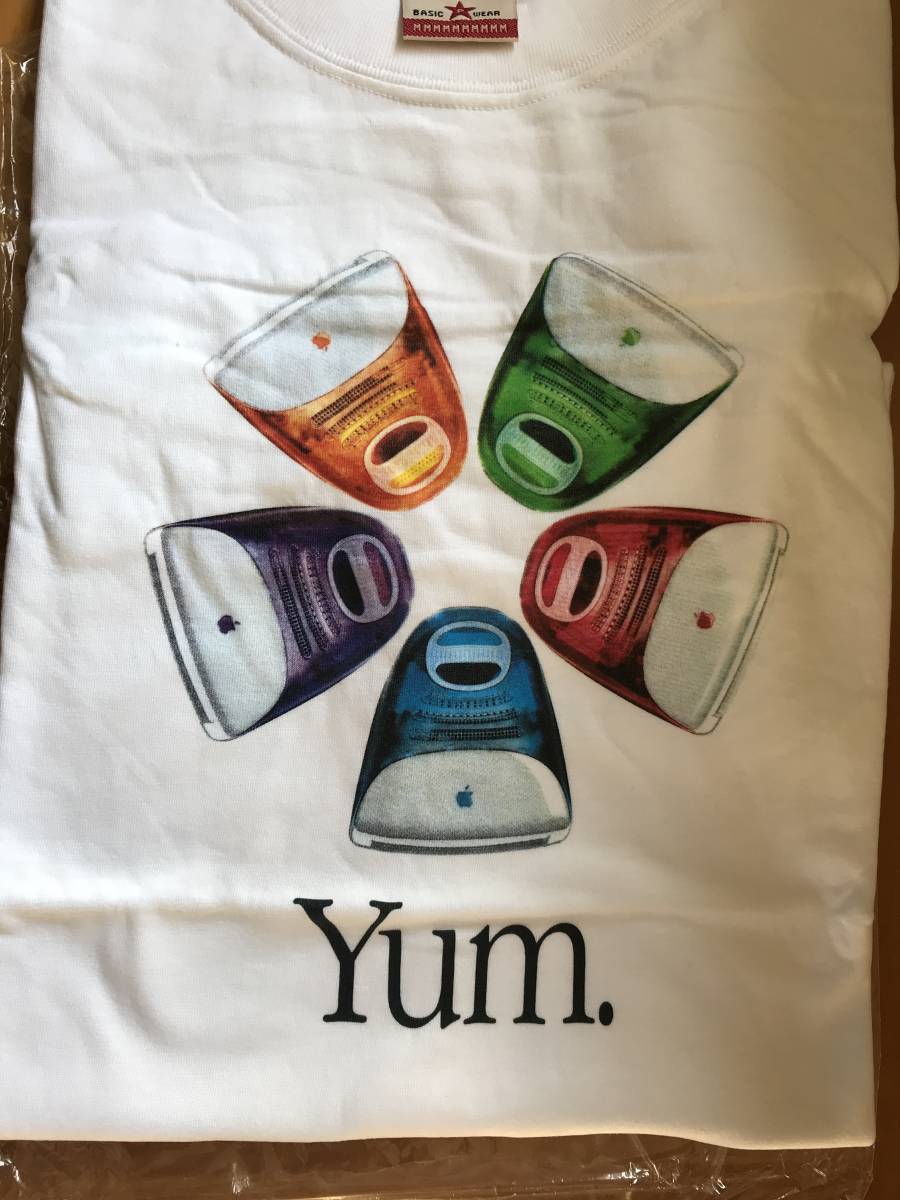 Apple iMac Tシャツ　スケルトン Yum.　未使用