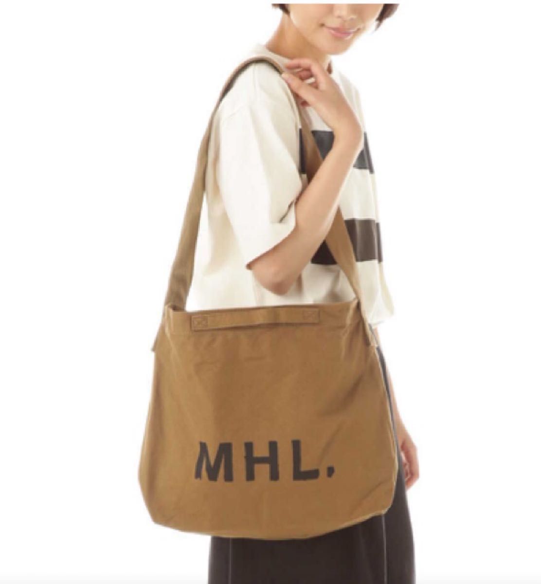 MHL ショルダーバッグ マーガレットハウエル トートバッグ 白 斜め掛け