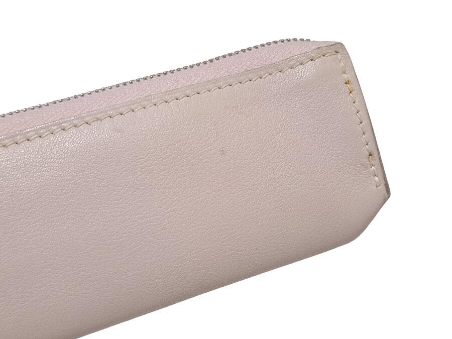 エルメス ピッコロ ペンケース ピンク ファスナー付 レザー HERMES