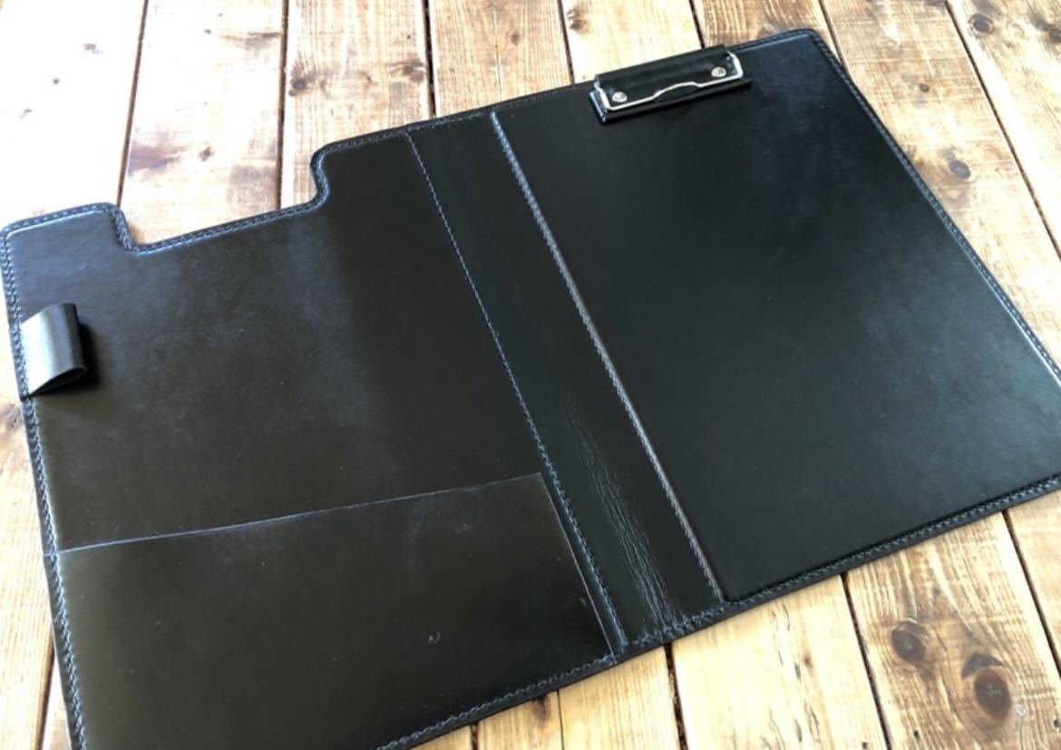 ハンドメイド セミオーダー クリップファイル 総手縫い ファイル