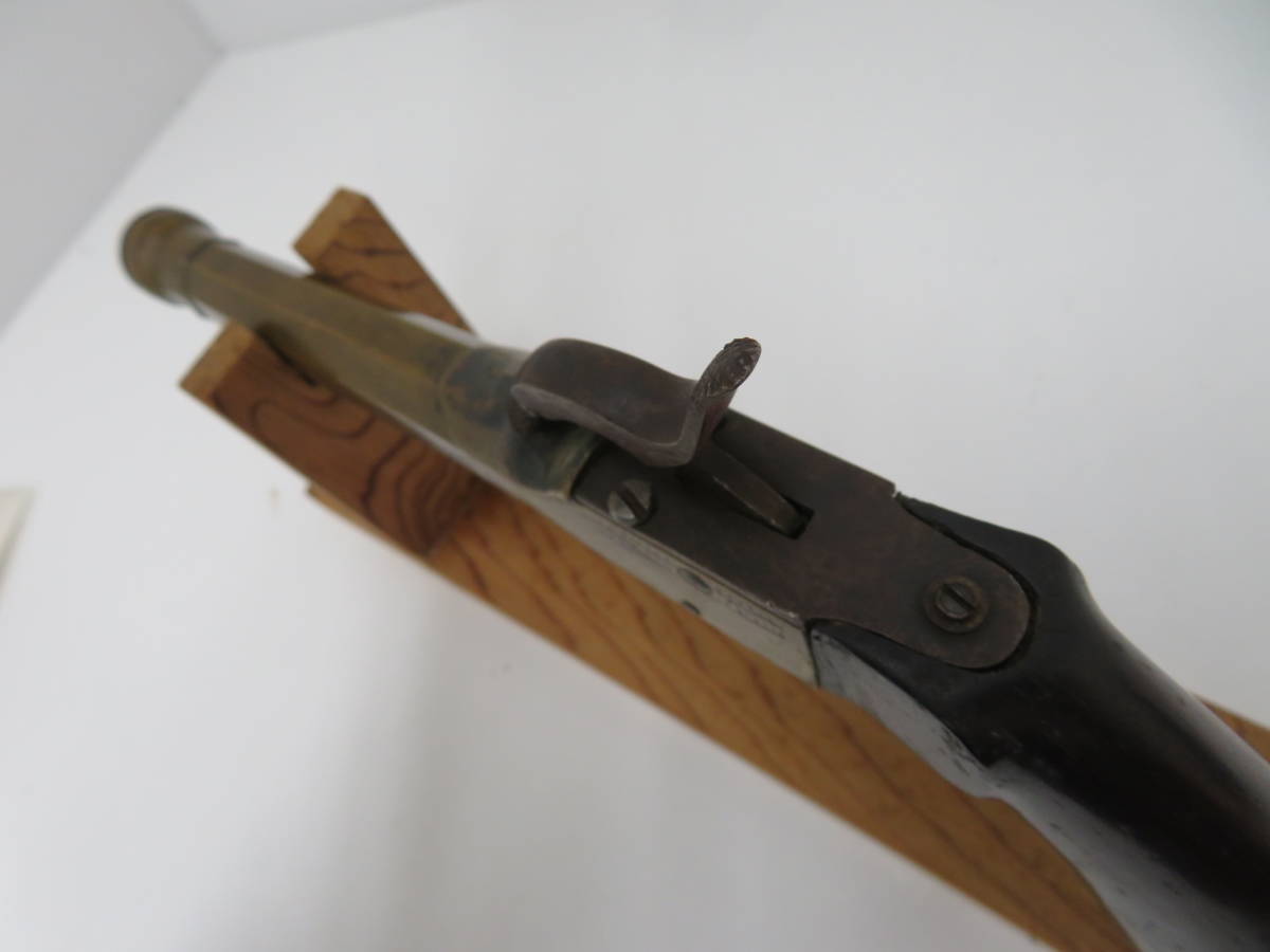 管打ち式銃砲 古式銃 全長22.4cm 銃身長12.6cm 口径1.0cm 管打ち式銃砲 古式銃 全長22.4cm 銃身長12.6cm 口径1.0cm