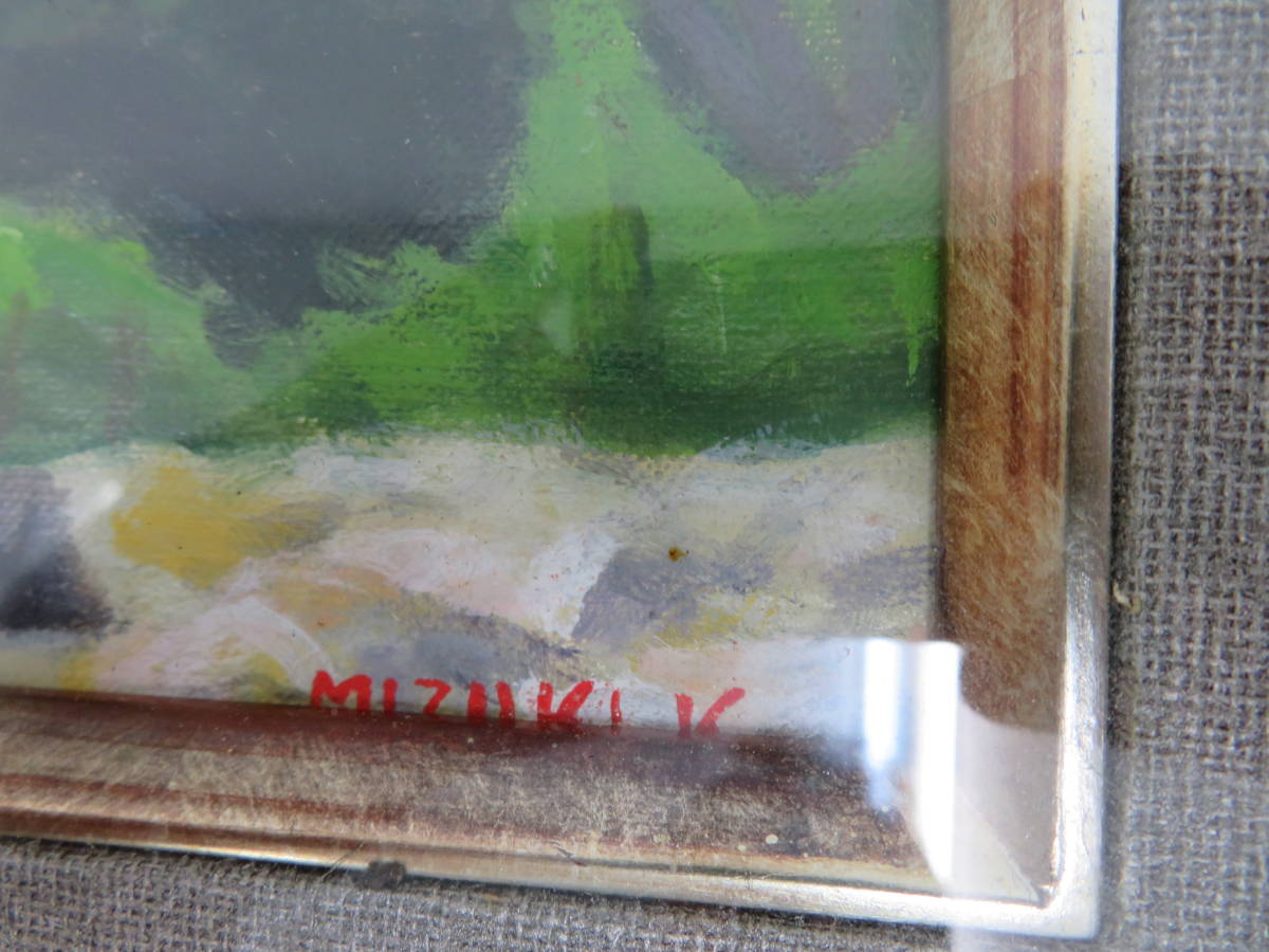 加藤水城 油彩画 穂高 屏風岩 共シール F6 額装 真作 48(自然 加藤水城 油彩画 穂高 屏風岩 共シール F6 額装 真作 48(自然