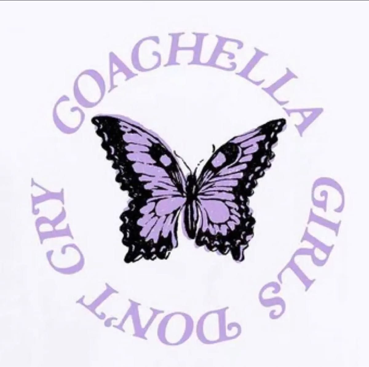 Coachella x VERDY Girl's don't cry butterfly Tシャツ 蝶 Coachella x VERDY Girl's don't cry butterfly Tシャツ 蝶