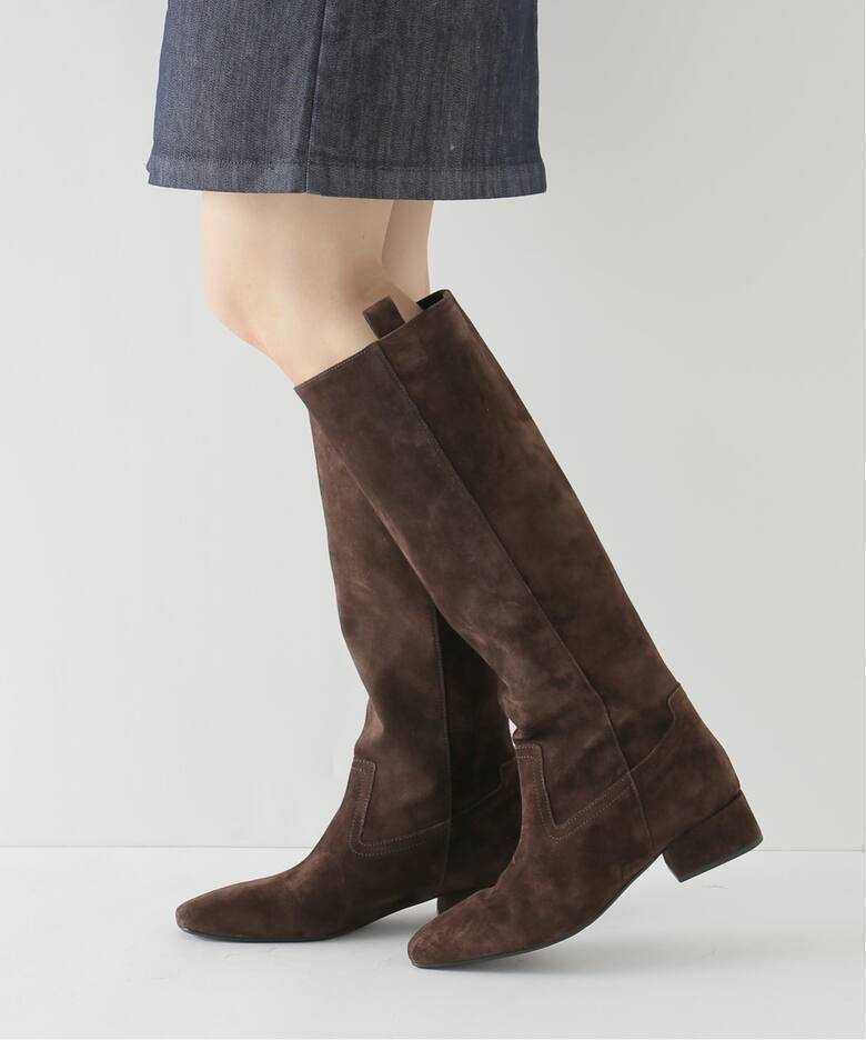  prompt decision tag equipped not yet have on IENA Iena [FABIO RUSCONI/ fabio rusko-ni] long boots Brown 37 24p Large . regular price 38500 jpy 