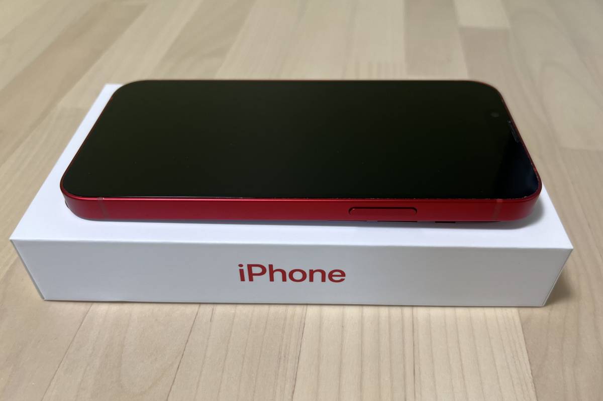 超美品 SIMフリー iPhone13 mini 256GB レッド 付属品新品