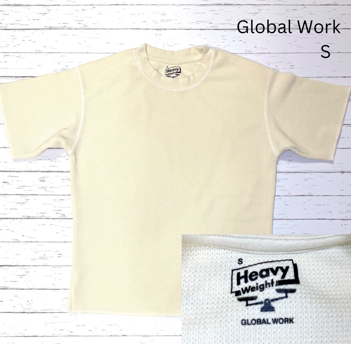 値下げ！【Global Work】グローバルワーク　ヘビーワッフルTシャツ　S