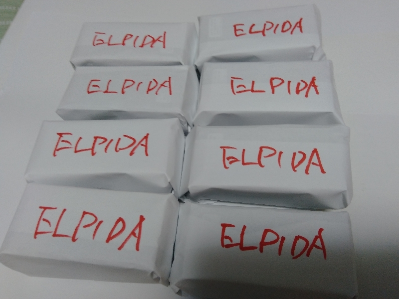 ⑫* 78 pieces set {144pin 128MB PC100} * (128Mbit chip ×8) Elpida original free shipping 