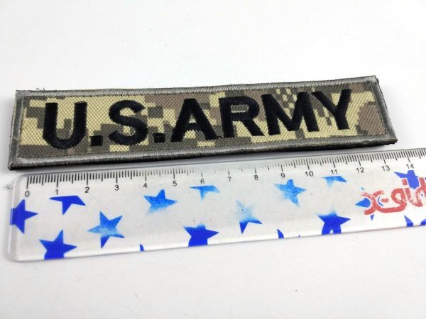 アメリカ陸軍 US ARMY パッチ ワッペン サバゲー ミリタリー ベルクロ ACU迷彩 DM便発送_画像5