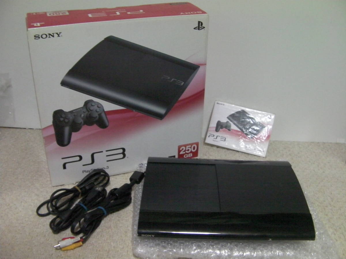 新素材新作 本体 PlayStation3 PS3 即決!! ■■ チャコール・ブラック ■■ 250GB（箱説付き）CECH-4200B／プレイステーション3 PS3本体