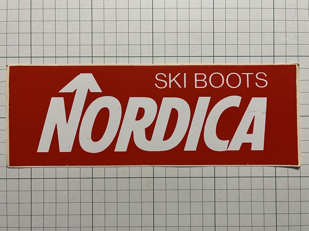 【大きめサイズ】外国のステッカー：NORDICA ノルディカ スキー ブーツ ビンテージ カスタム +Afの画像1