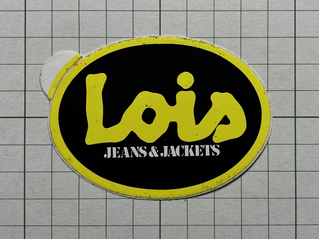 外国 古いステッカー：Lois ジーンズ ファッション ビンテージ カスタム +Ue_画像1