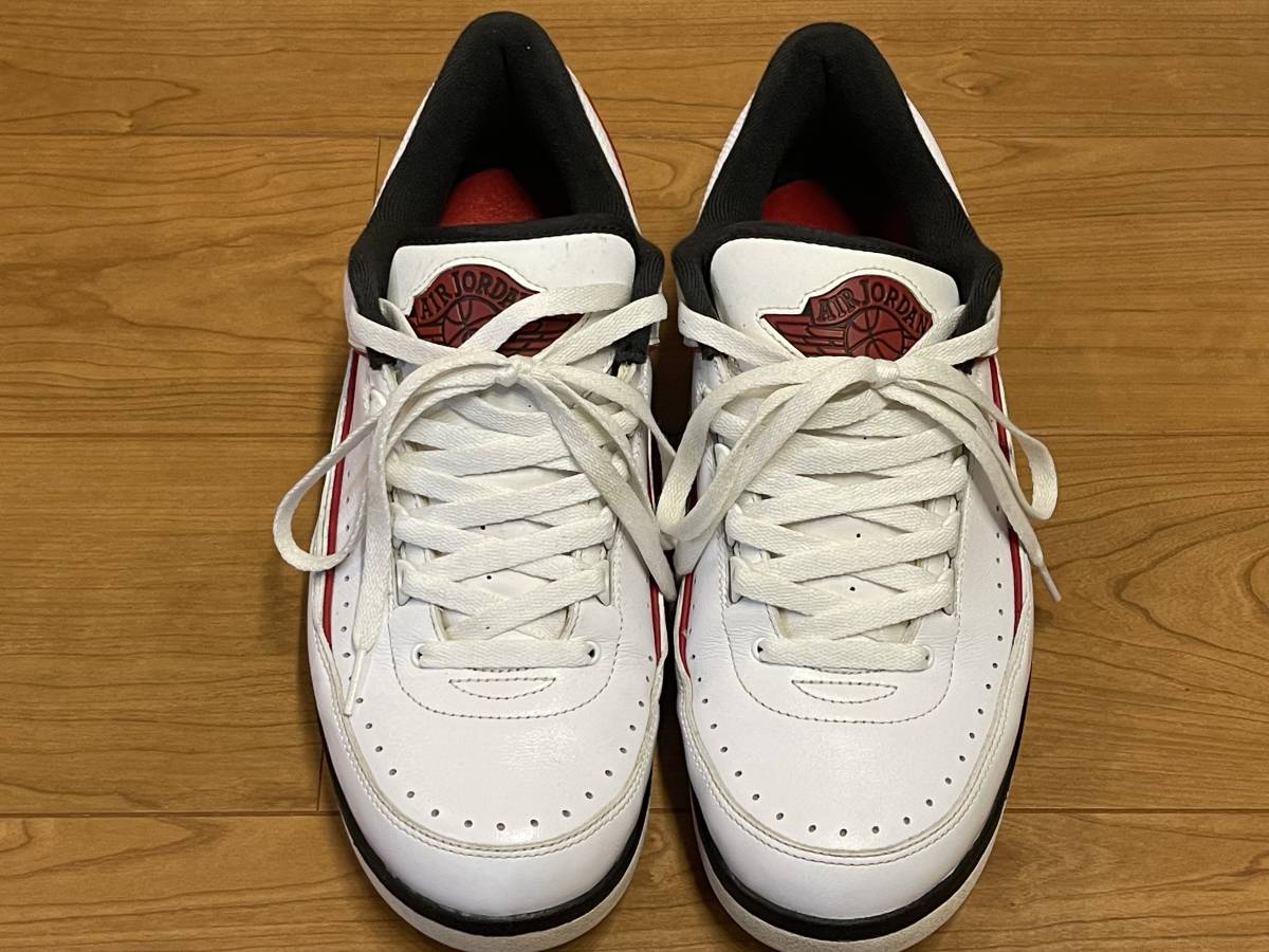 NIKE AIR JORDAN 2 RETRO LOW 832819-101 WHITE/VARSITY RED-BLACK 30cm US12 エアジョーダン_画像3