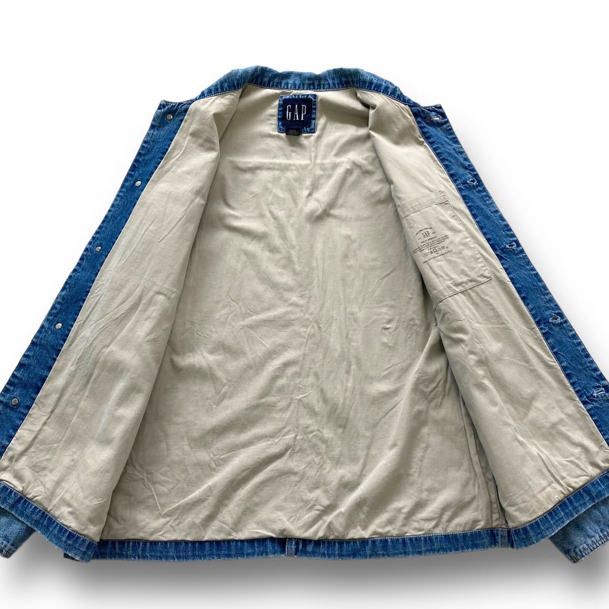 GAP】90s オールドギャップ デニムカバーオール ジャケット GAP】90s オールドギャップ デニムカバーオール ジャケット