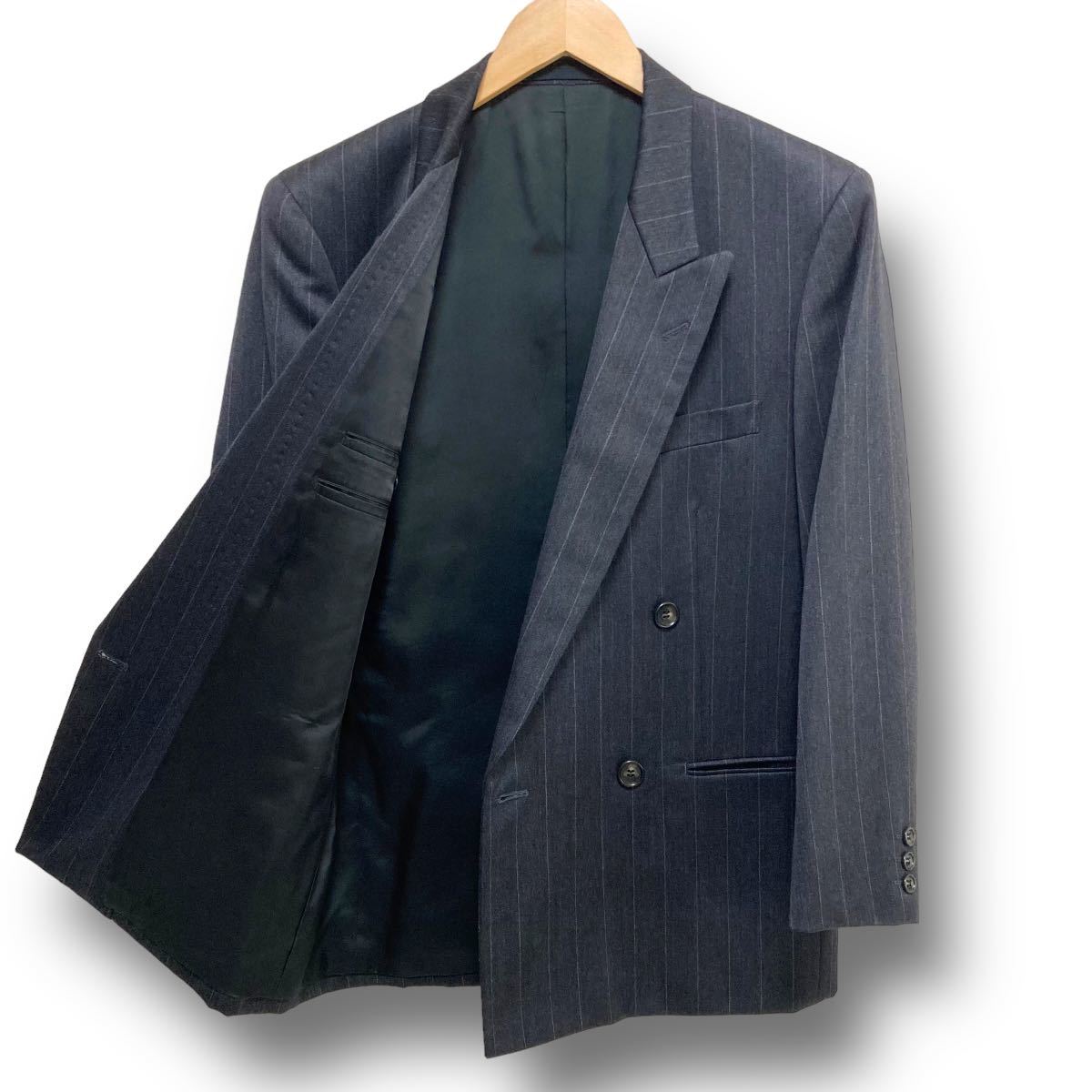 JUN MEN】90s ジュンメン ダブルスーツ セットアップ ストライプ JUN MEN】90s ジュンメン ダブルスーツ セットアップ ストライプ