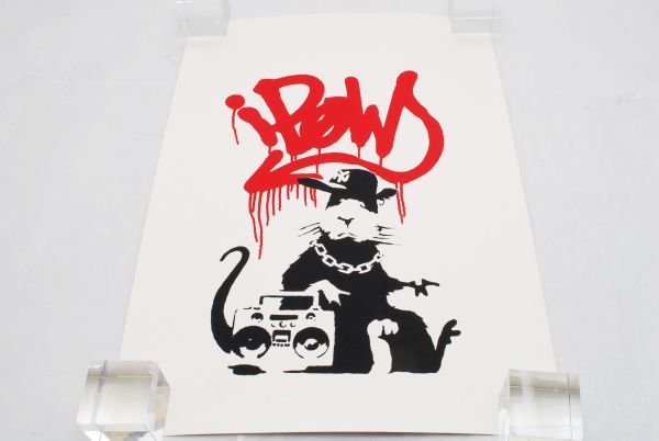 希少 WCP Banksy バンクシー GANGSTA RAT リプロダクション シルク