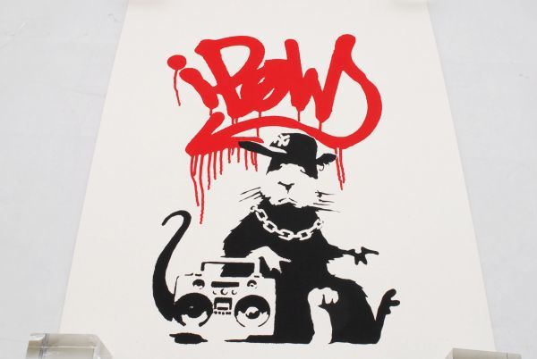 希少 WCP Banksy バンクシー GANGSTA RAT リプロダクション シルク