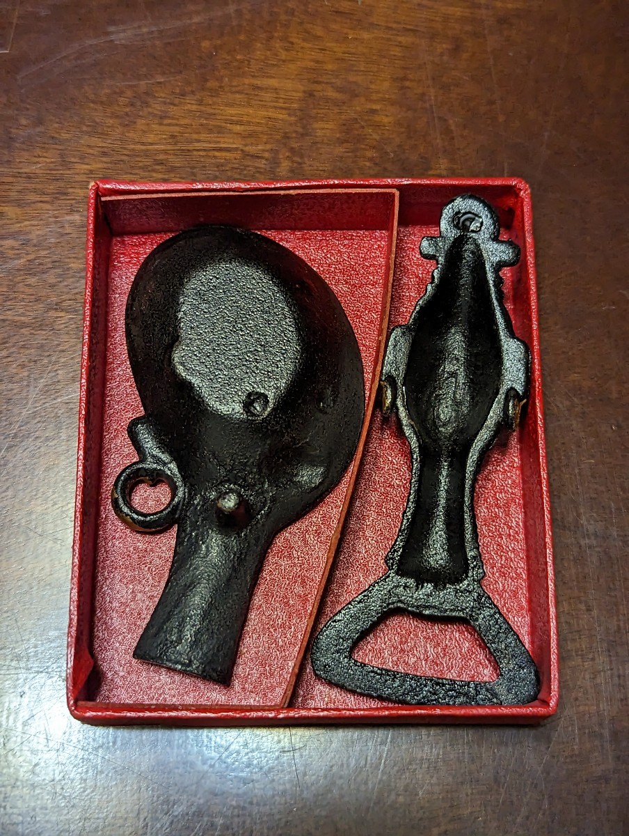 昭和 こけし 栓抜き 置物 民藝 郷土玩具 昭和玩具 コレクション 昭和レトロ ビンテージ IDEAL クロンボ 栓抜き&缶切り セット