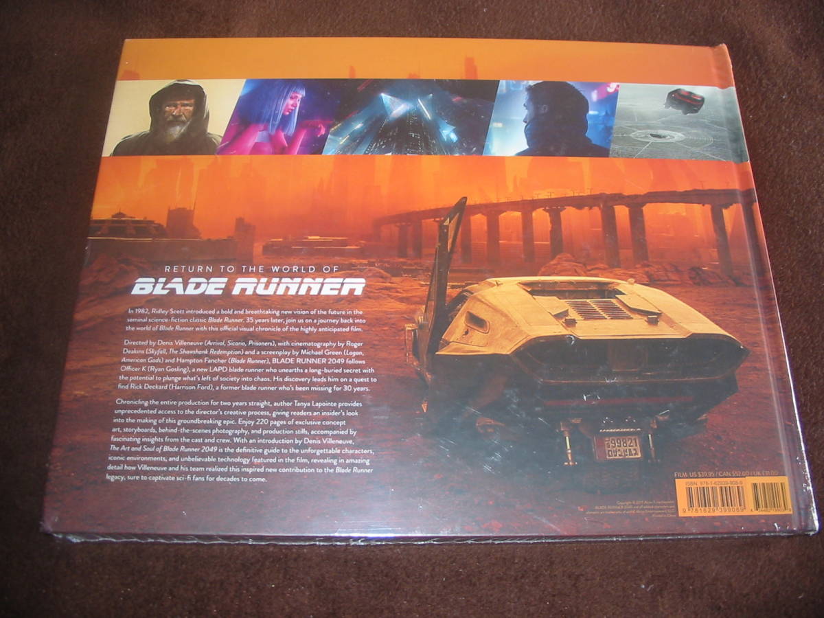  free shipping blade Runner 2049 visual book hard cover new goods unopened -