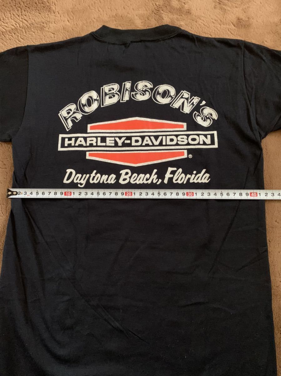 ビンテージ　HARLEY-DAVIDSON Tシャツ　ROBISON'S Sサイズ　古着アメリカハーレーダビッドソン