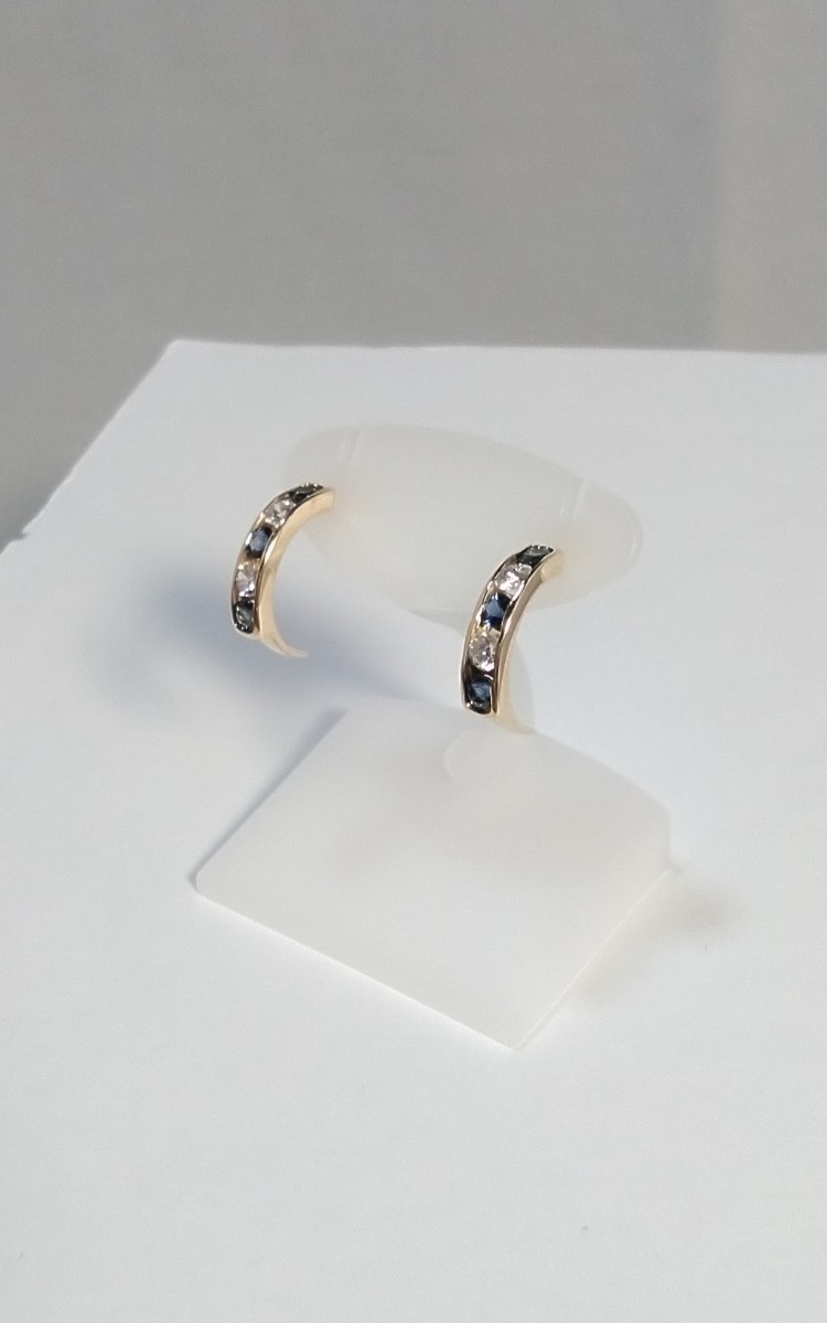 K18YGサファイアダイヤピアス!S0.30ct.位 D0.20ct.位。 | noonanwaste.com
