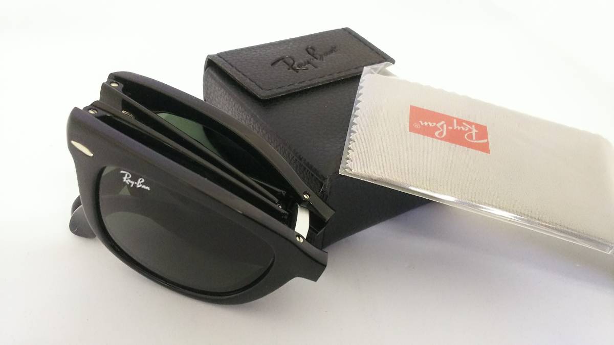  RayBan складной солнцезащитные очки бесплатная доставка включая налог новый товар не использовался RB4105 601 50MM черный цвет 