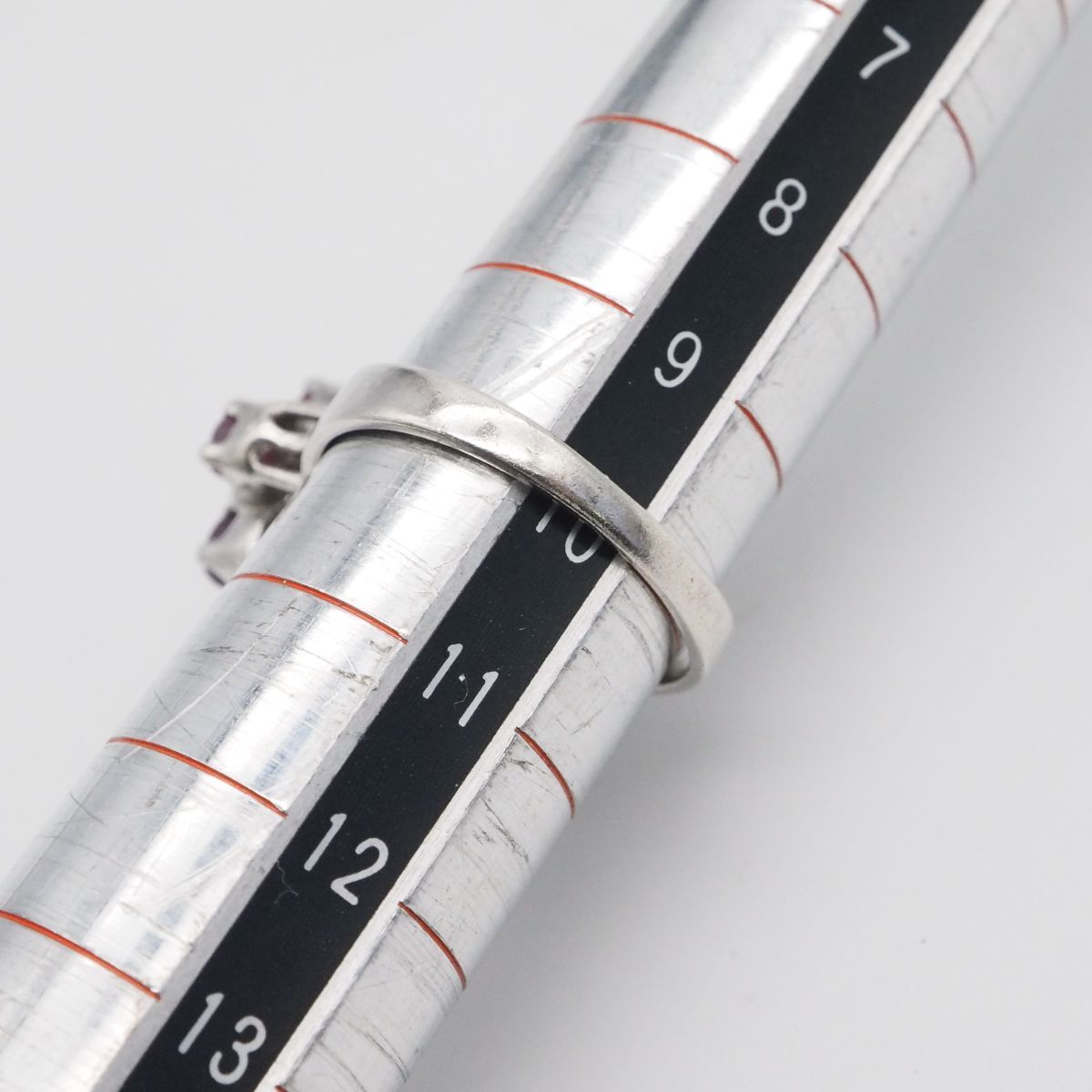 C09 ピンクトパーズ? ピンクスピネル? 925刻印 リング デザイン