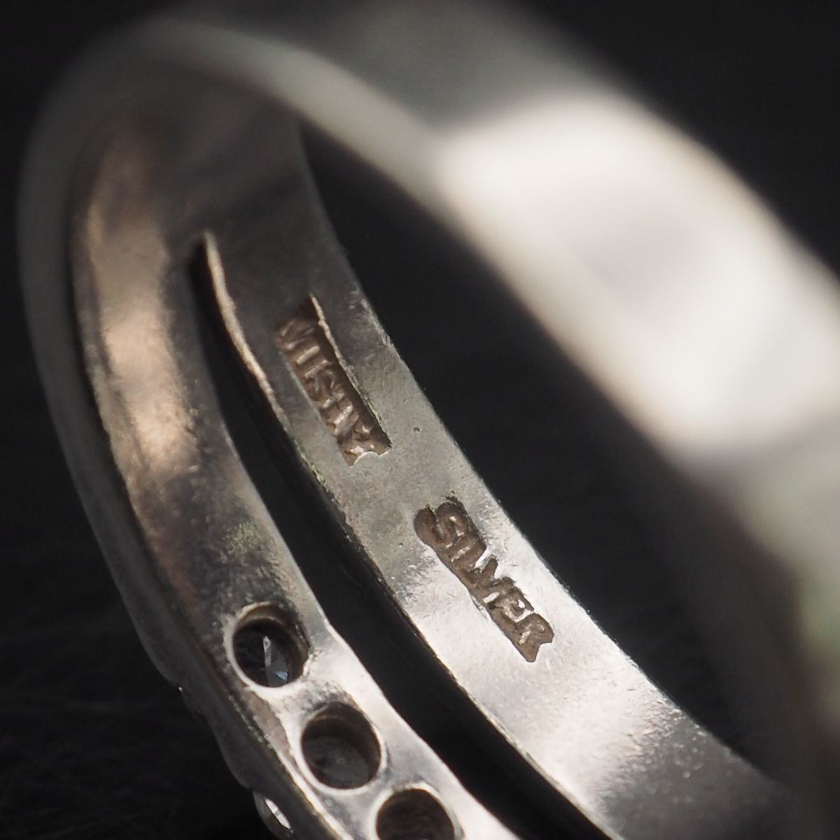 A488 MISTY ミスティ SILVER刻印 リング ダイヤモンド風 A488 MISTY ミスティ SILVER刻印 リング ダイヤモンド風