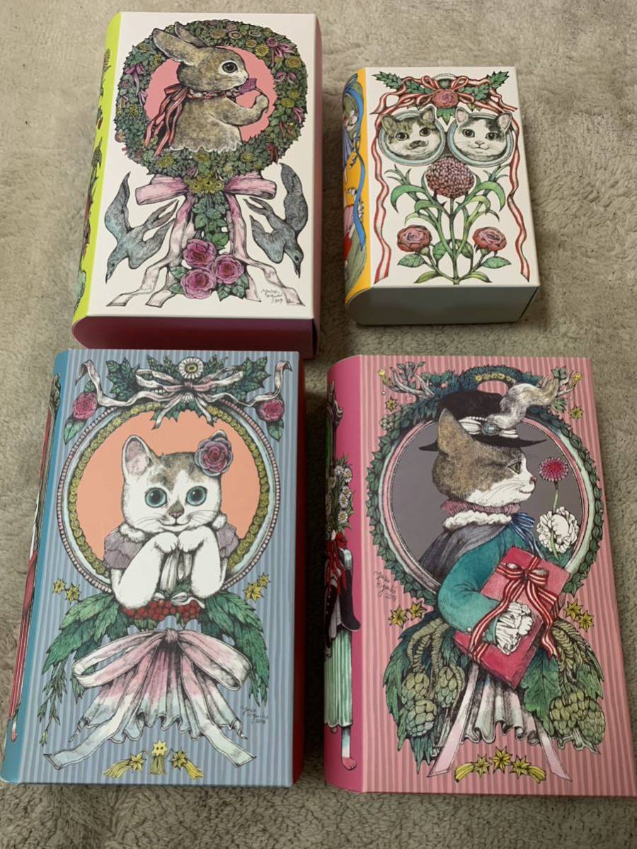美品 ヒグチユウコ 非売品 ブック型ケース ボックス BOX 4種類 美品 ヒグチユウコ 非売品 ブック型ケース ボックス BOX 4種類