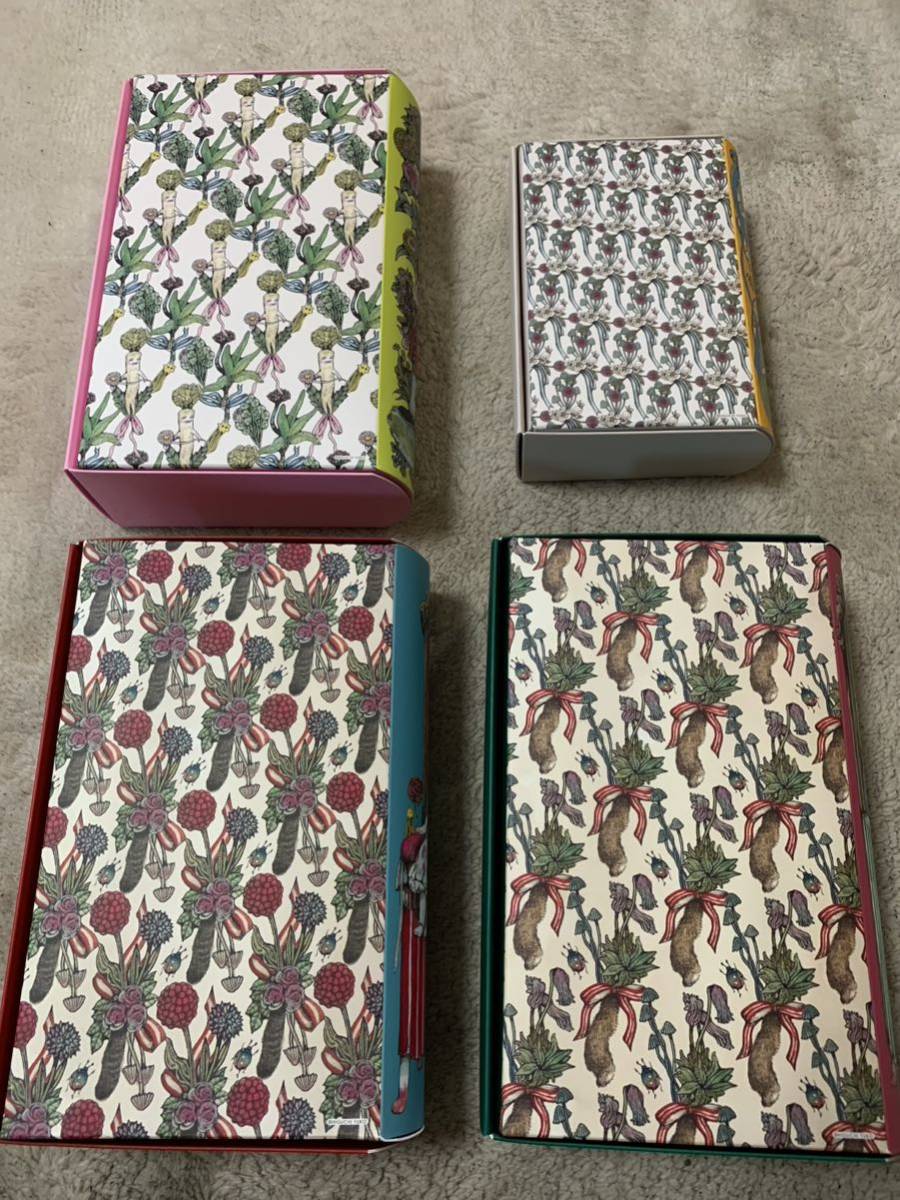美品 ヒグチユウコ 非売品 ブック型ケース ボックス BOX 4種類 美品 ヒグチユウコ 非売品 ブック型ケース ボックス BOX 4種類