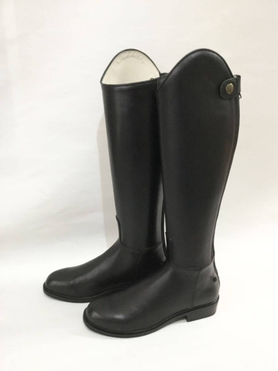 乗馬 ドレスブーツ 黒 38 本革 新品 | charcas.gob.mx