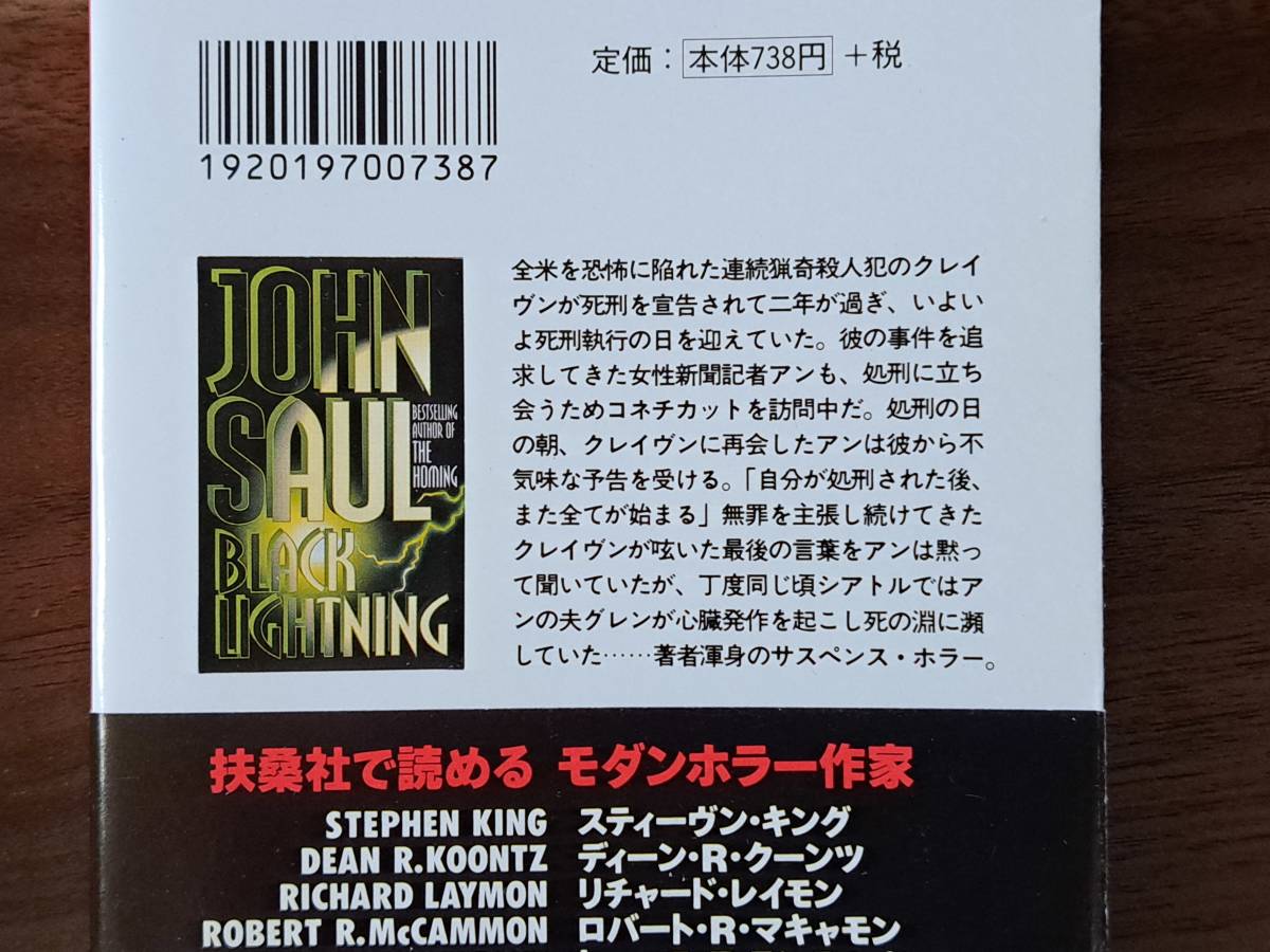 ★ジョン・ソール　殉教者聖ペテロの会/暗い森の少女/ブレイン・チャイルド/因果の火/呼ぶ声/闇の教室/魔性の殺意★文庫7冊一括★状態良_画像6