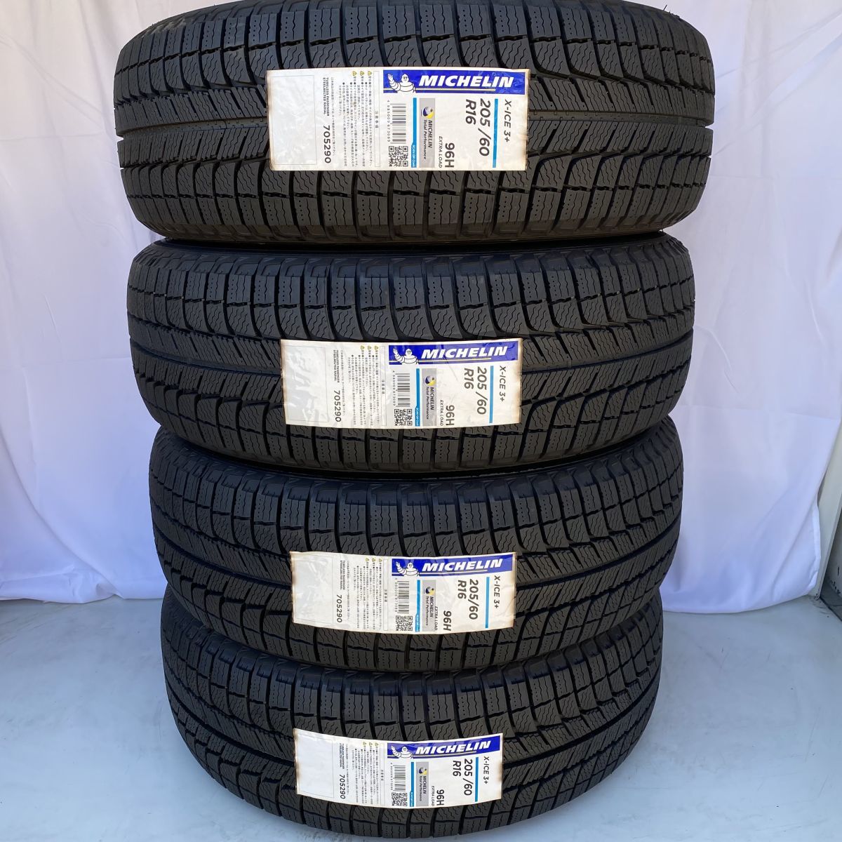 即納 在庫分特価 新品 2019年製 ミシュラン X-ICE3+ 205/60R16 96H 4本 スタッドレスタイヤ 正規輸入品 最短当日スピード発送可能 送料無料_画像1