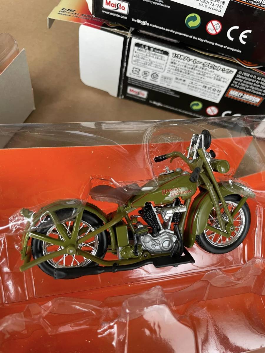 Maisto 模型 HARLEY DAVIDSON ハーレーダビッドソン 1:18 二台一組