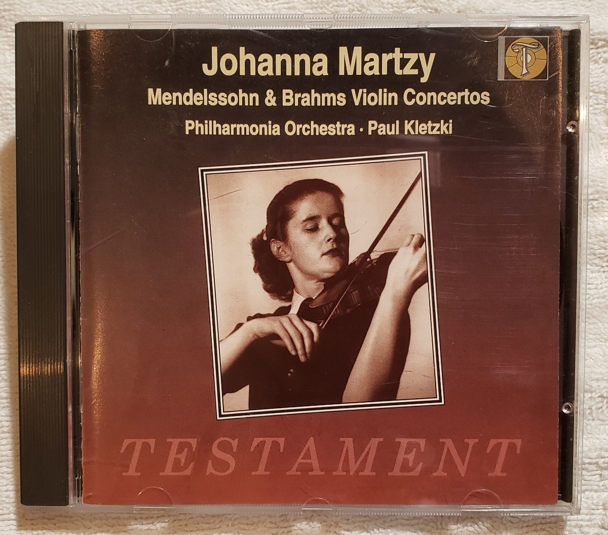 JOHANNA MARTZY ヨハンナ・マルツィ 、メンデルスゾーン &ブラームス ヴァイオリン協奏曲 MENDELSSOHN BRAHMS TESTAMENT SBT1037の画像1