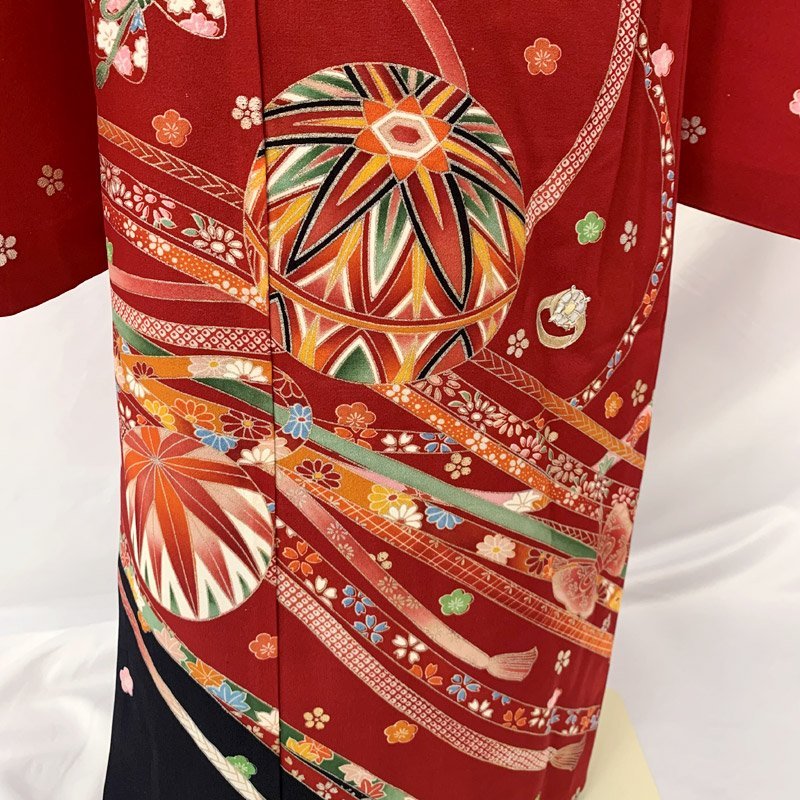 # "Семь, пять, три" 7 лет женщина . кимоно & двойной пояс obi & длинное нижнее кимоно рука . шнур документ слива # прекрасный товар 305ag53
