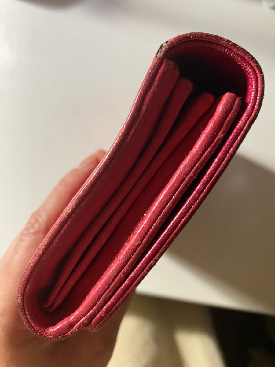 確実正規品CHANEL シャネル マドモアゼル カーフスキン ロングフラップ