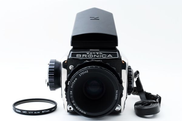 美麗品] ゼンザブロニカ Zenza Bronica S2 中判 6x6 フィルムカメラ +