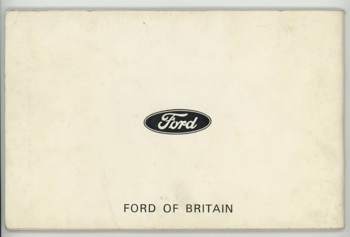 貴重【1966年 英国 フォード コルチナ コーティナ Ford CORTINA 取扱説明書 オーナーズハンドブック 英語版 FORD OF BRITAIN 取説_画像2