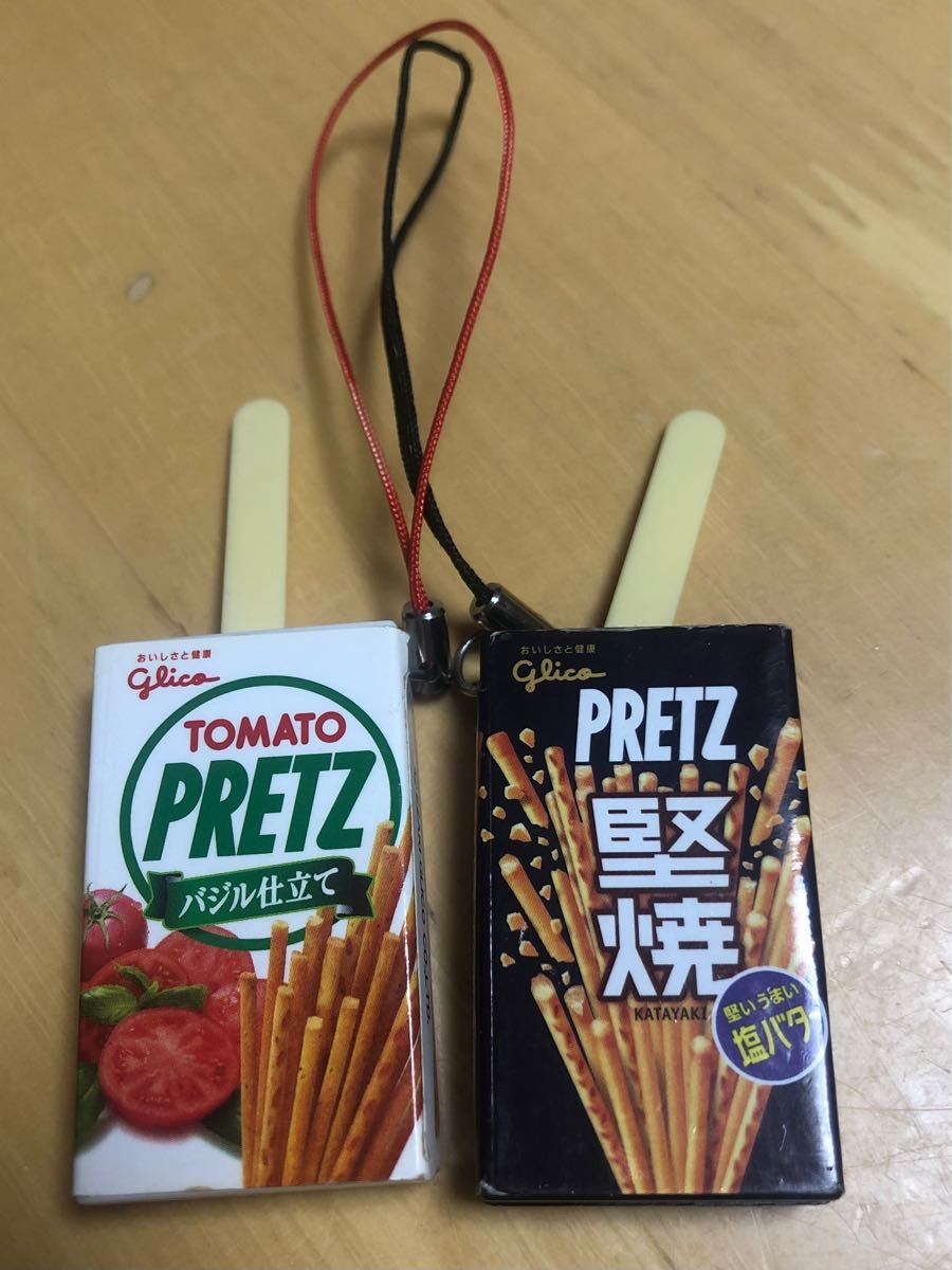 グリコ　プリッツ  おみくじストラップ  Pocky PRETZ  トマトプリッツ　バジル仕立て　堅焼　塩バター