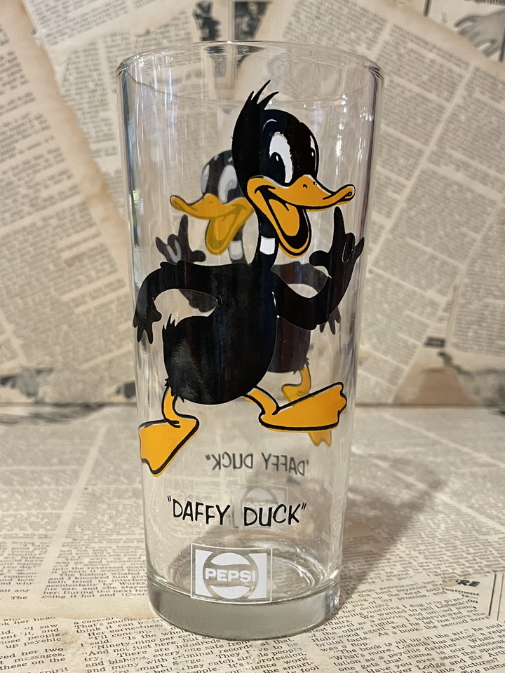 ☆1970年代/ペプシ/コレクターグラス/ダフィーダック/即決ビンテージ/USA/Daffy Duck/Glass(70s/Pepsi) GL-021_画像1