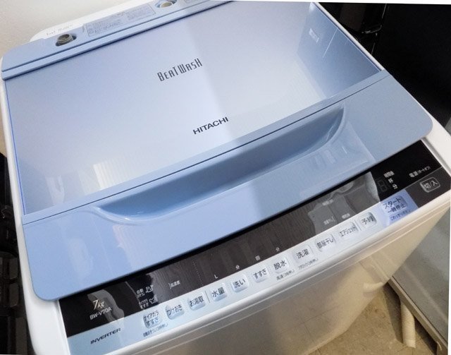 動作品 HITACHI 日立◆ビートウォッシュ/全自動洗濯機◆BW-V70A/7kg/2017年製