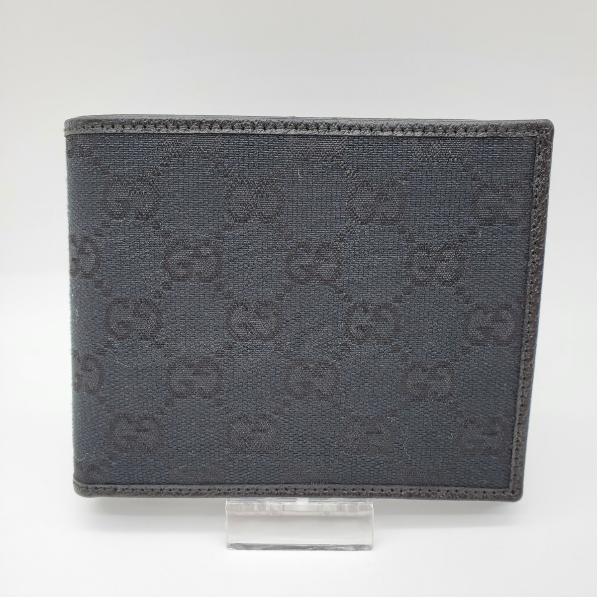 素晴らしい品質 グッチ GUCCI 未使用 GG 黒 ブラック 財布 折り財布 2