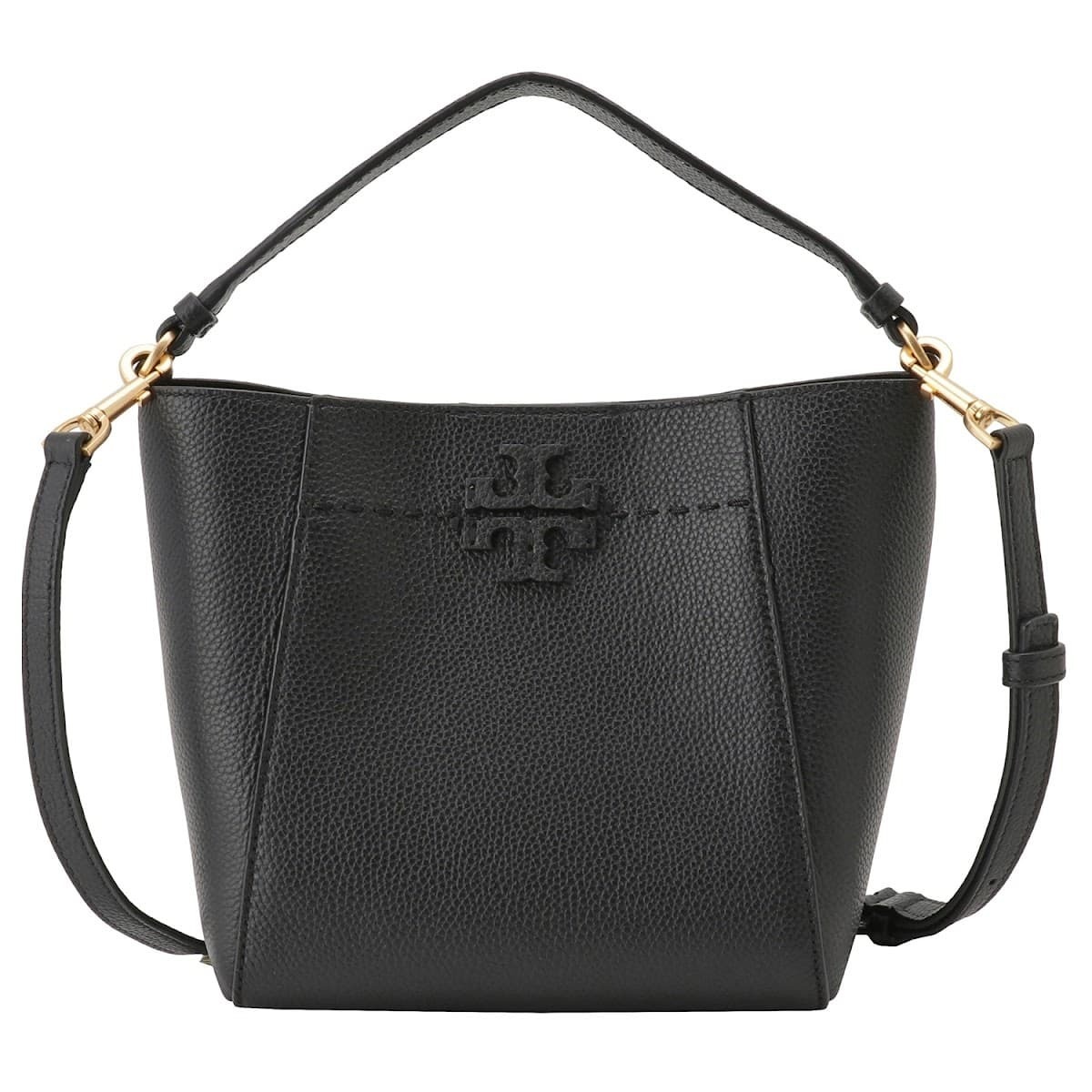 トリーバーチ バッグ Tory Burch レディース マックグロー スモール バケット 2WAYショルダーバッグ ブラック 74956-001-BLACK