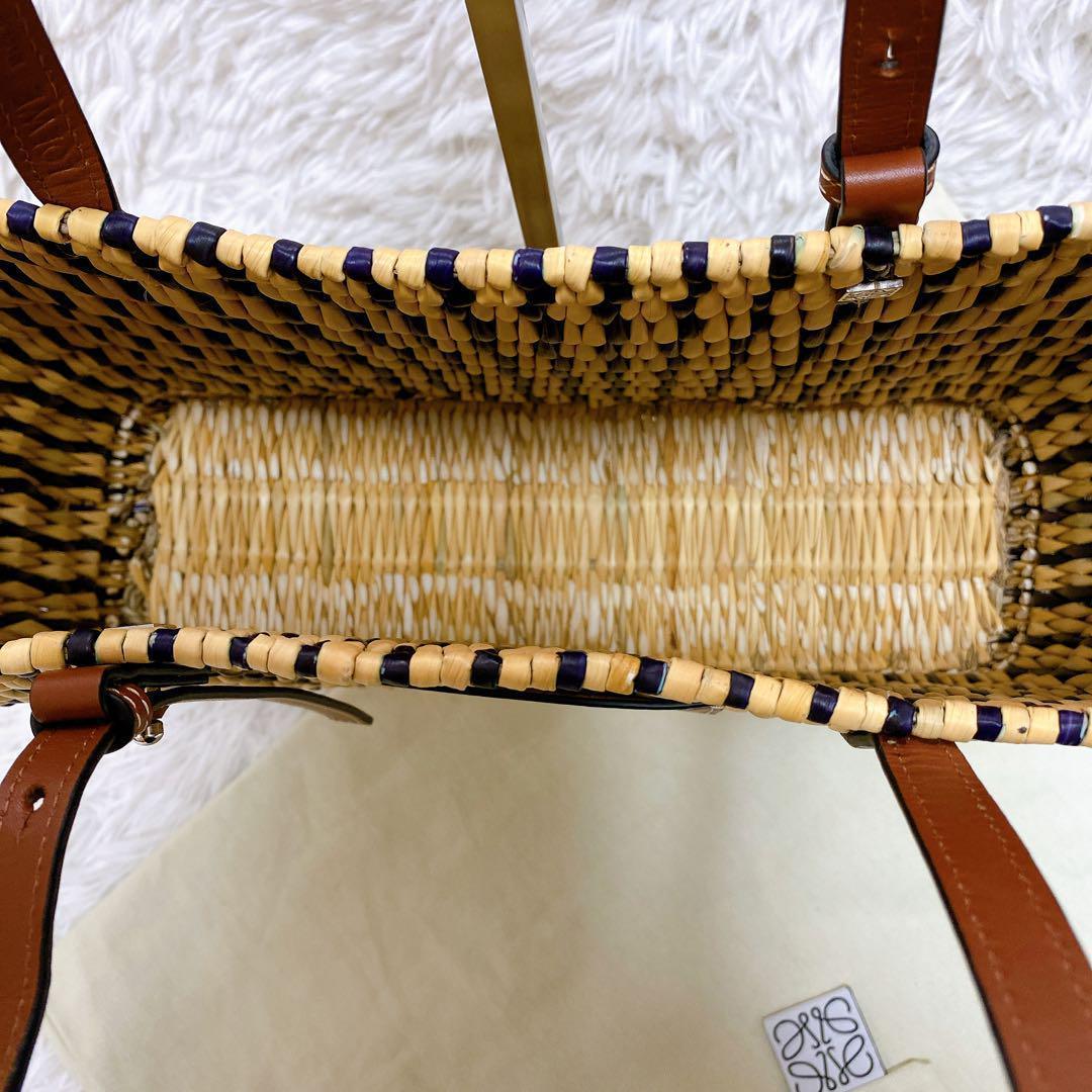 美品 ロエベ LOEWE カゴバッグ スクエア ストライプ | www.sapi.org.sg